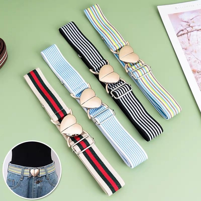 Luxury Soft Fabric Web Belt 3.5cm Width For Women 115cm