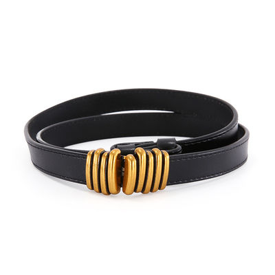 qualité La fantaisie de mode ceinture pour des dames allient Pin Thin Gold Belt Custom 1.8cm usine